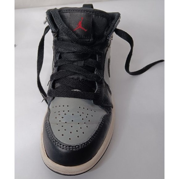 Nike Air Jordan Retro Mid Size 13 C Shoes Childrens Gray Black Lace 640734 096 - Picture 7 of 16